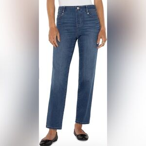 Liverpool Dark Blue Women's Straight Leg Jeans